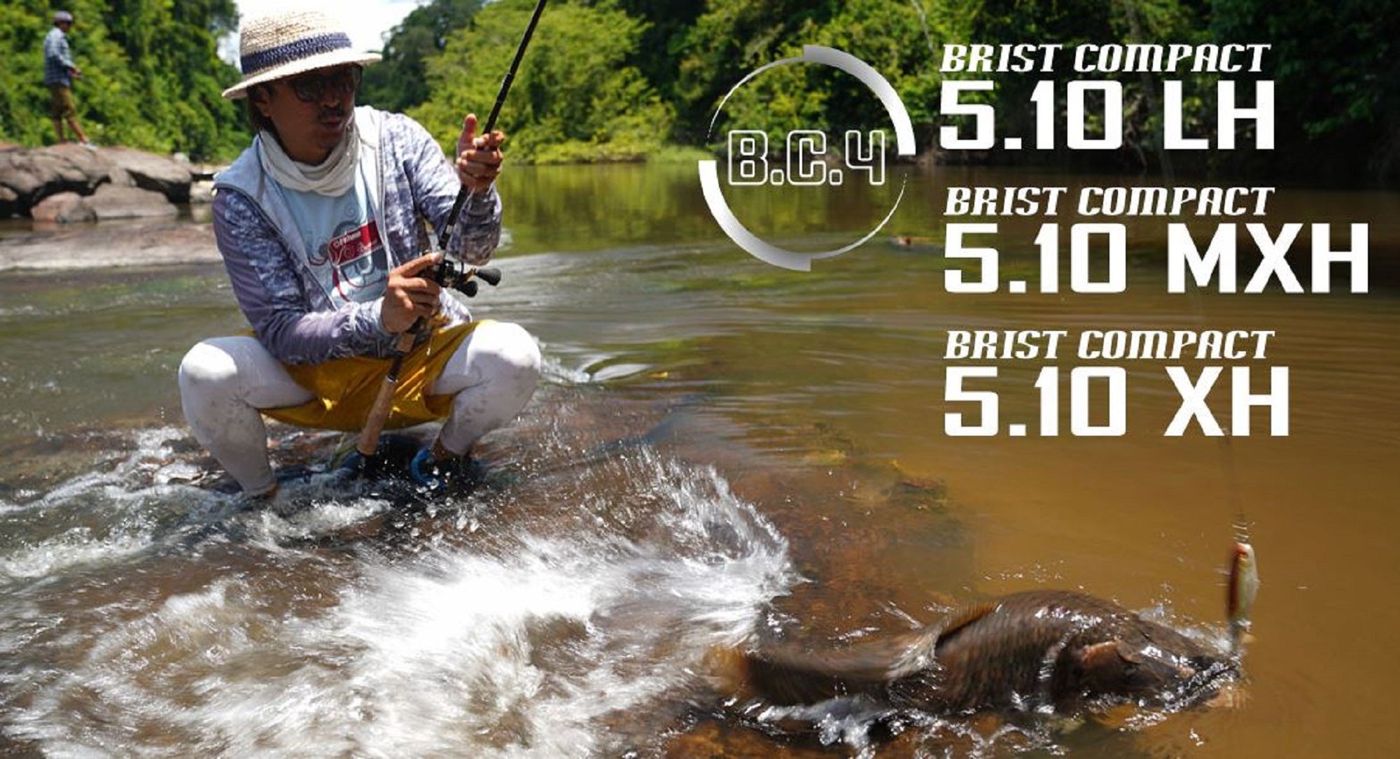 Fishman Rod Baitcast BC4 5.10 XH 4 Piece Travel Rod (0177)